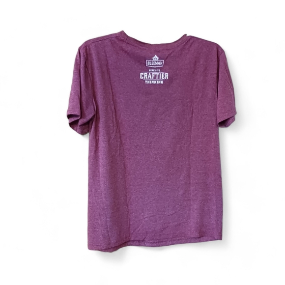 Sleeman Mens Burgundy Short Sleeve T Shirt - Picture 2 of 4